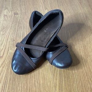 Super Comfortable Chocolate Brown Ballerina Shoes Size 8